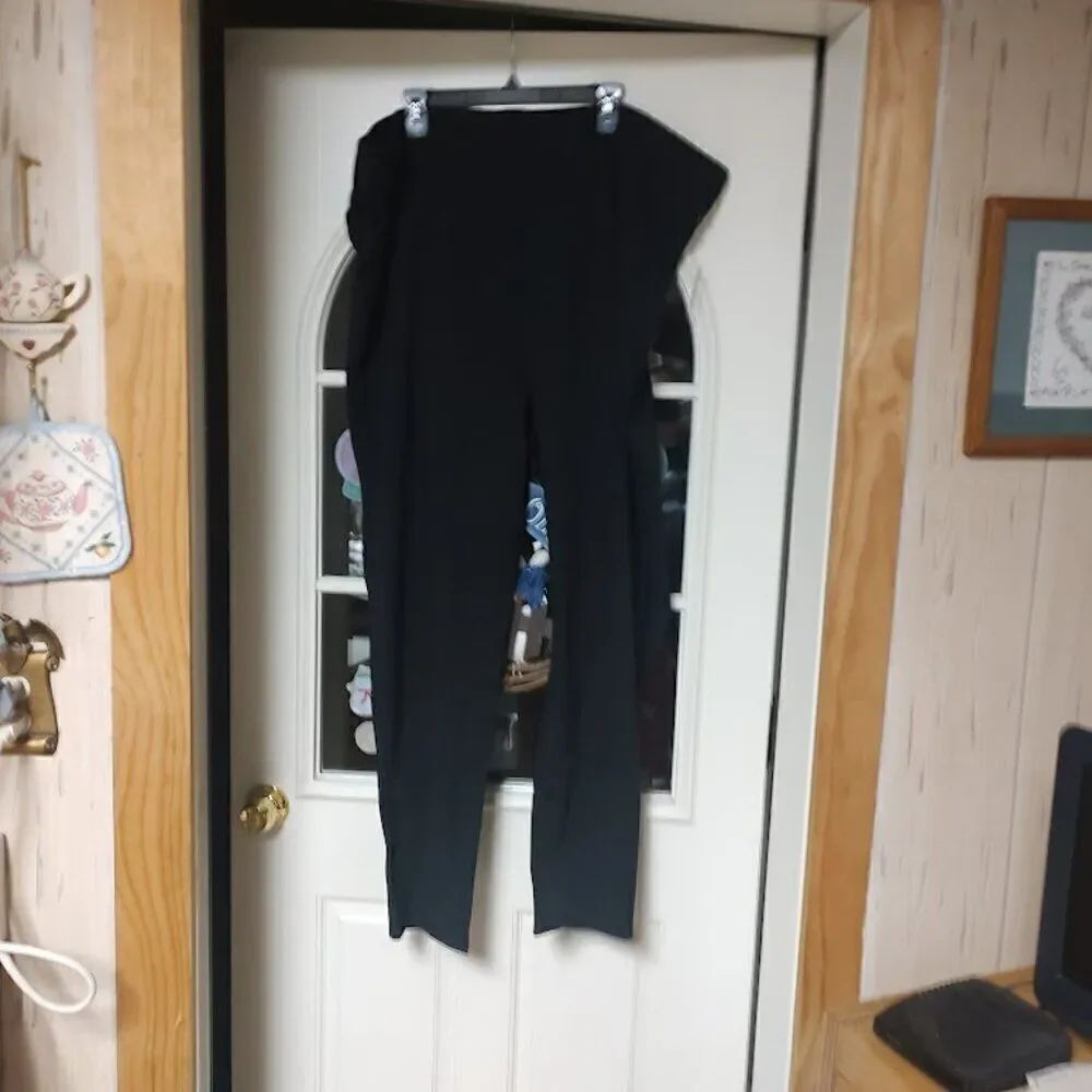New Old Navy Black  Extra High Rise Skinny Pull On Legging Pants Size Women's 4X